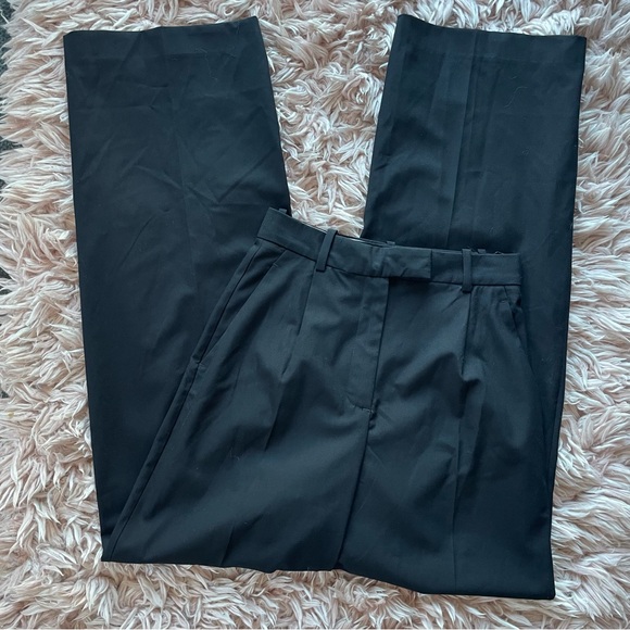 Zara High Waist Wide Leg Trouser Pants - Picture 1 of 7